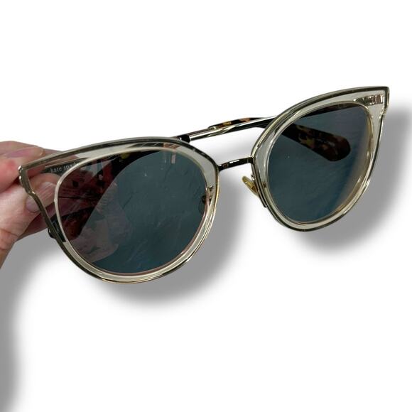 Kate Spade New Jazzlyn S450J Hello Sunshine Cat Eye Pink Rose Gold Sunglasses - Picture 6 of 9